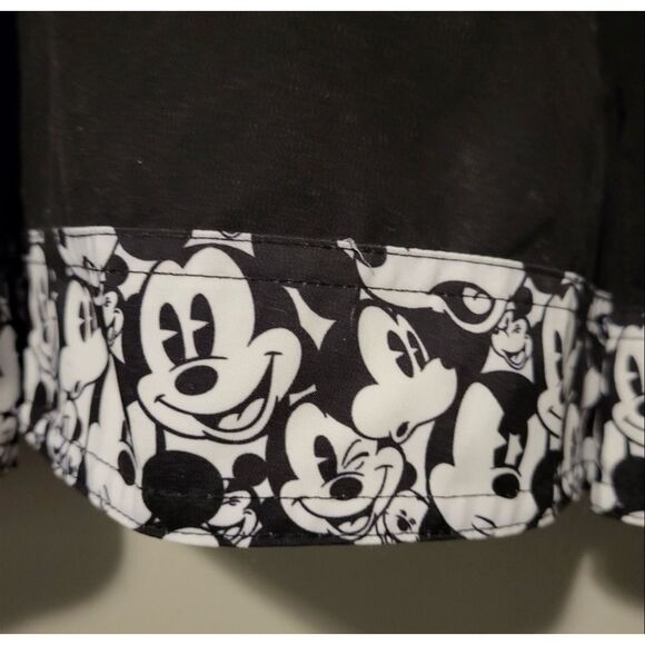 Disney Parks Women's Size S Mickey Hooded Windbreaker Jacket Black Mouse Ears - Picture 7 of 14